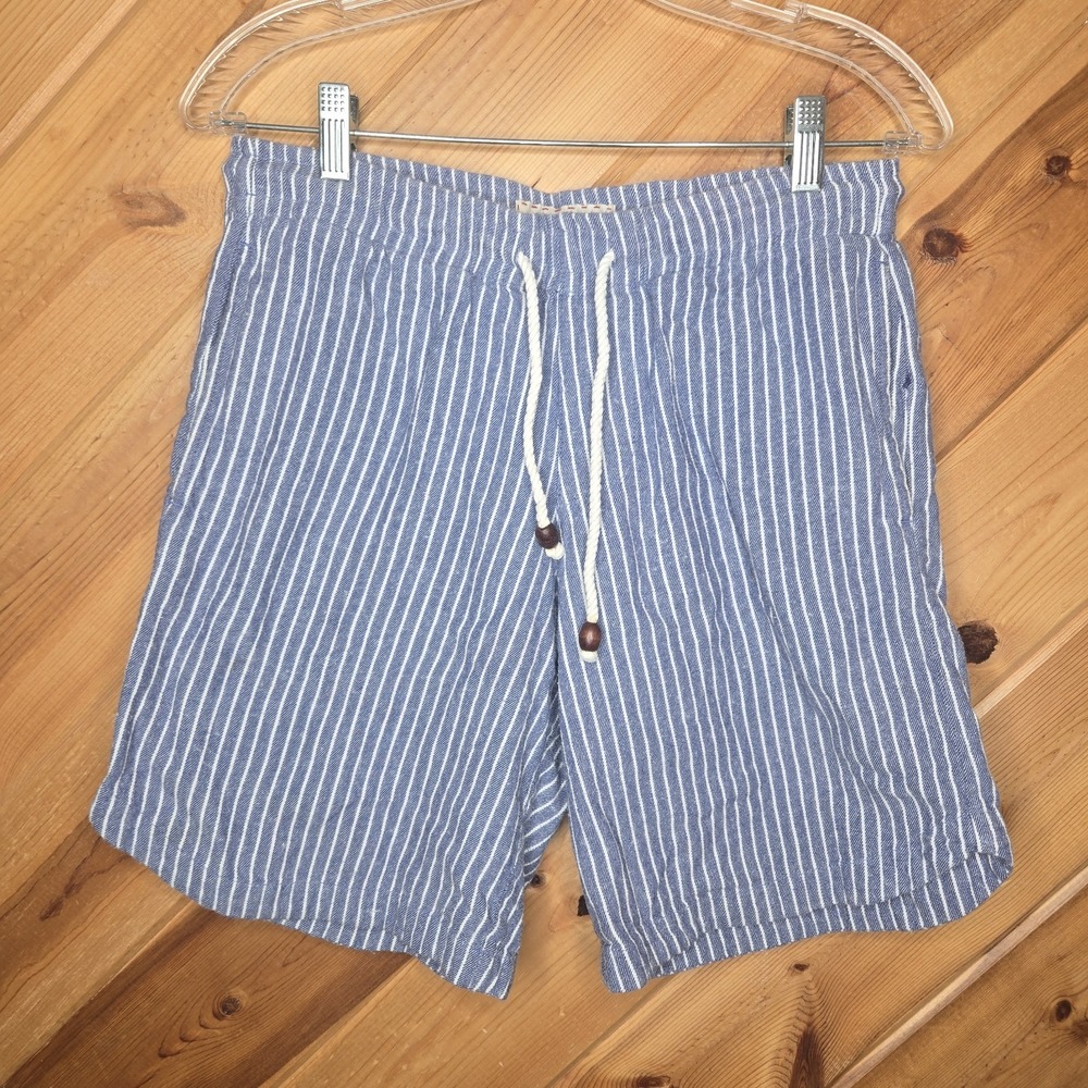 SMR Days Mens 100% Cotton Vertical Stripe Size Small Shorts